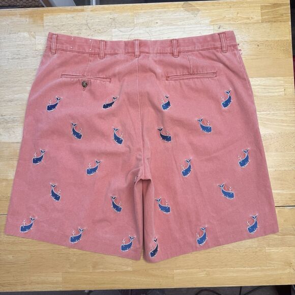 Murray's Toggery Chino Shorts Whale Nantucket Red Vintage Preppy Nautical 40 EUC - Picture 3 of 13